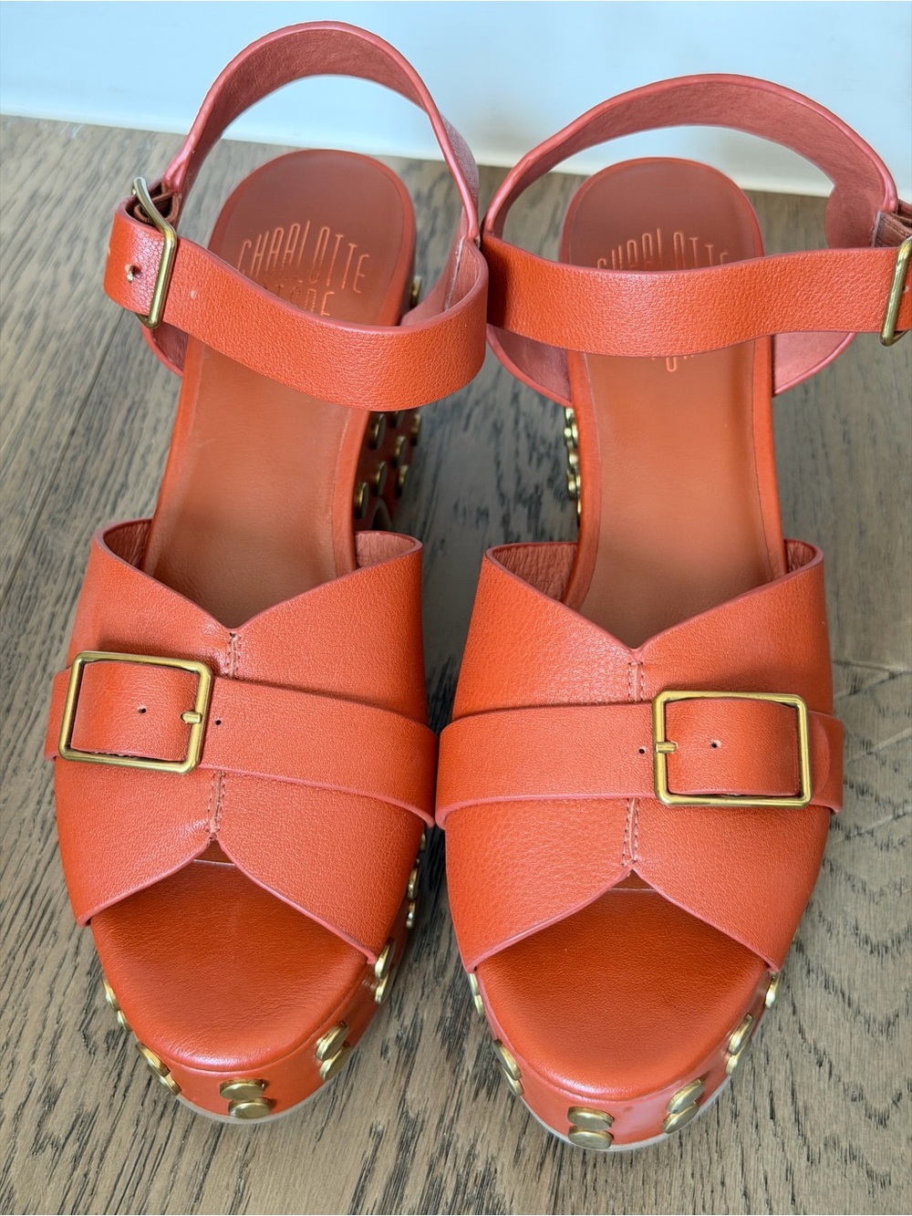Charlotte stone Studded Platform Sandals - Picture 3 of 5